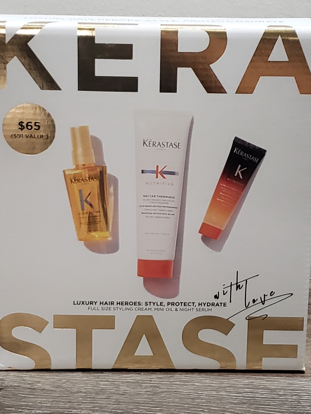 Nutritive Hair Care Set - White & Orange